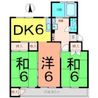 京王線　千歳烏山　６畳個室お貸しいたします 間取り図 の画像
