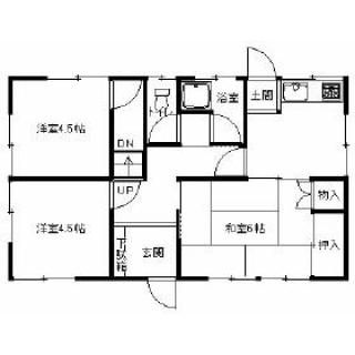 間取り図 - 静かな静かな１軒家♪香川大・医大も通学可♪} - ルームシェアルームメイト