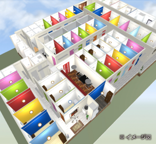 間取り図 - 新規オープン　池袋４th} - ルームシェアルームメイト