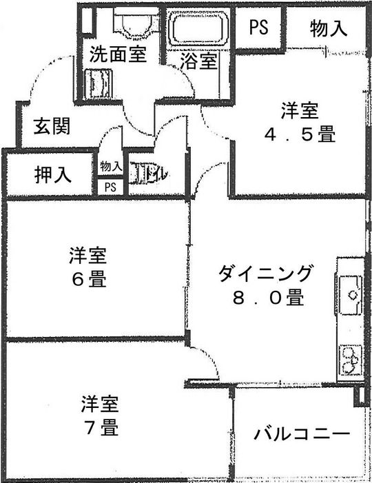 間取り図 - 女性のルームメイト募集します。} - ルームシェアルームメイト