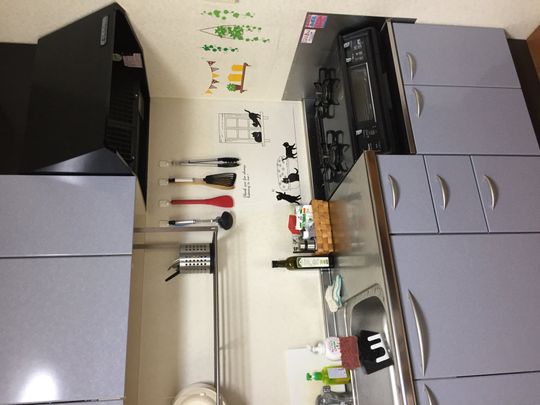 キッチン - Private room in a quiet neighborhood} - ルームシェアルームメイト