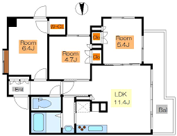 間取り図 - englishok, 3LDK！ルームシェア、カップル住居可能(*ﾟ▽ﾟ*)} - ルームシェアルームメイト