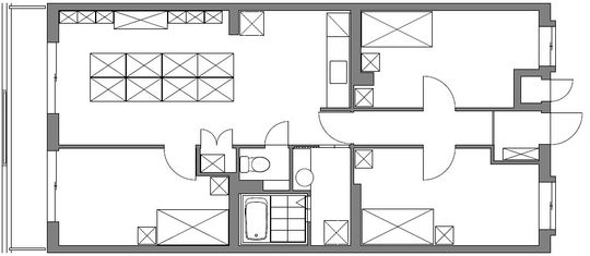 間取り図 - 3人用シェアルーム一括貸し限定１戸} - ルームシェアルームメイト