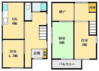 間取り図 - JR舞子駅徒歩20分 一戸建て丸々貸し切り} - ルームシェアルームメイト