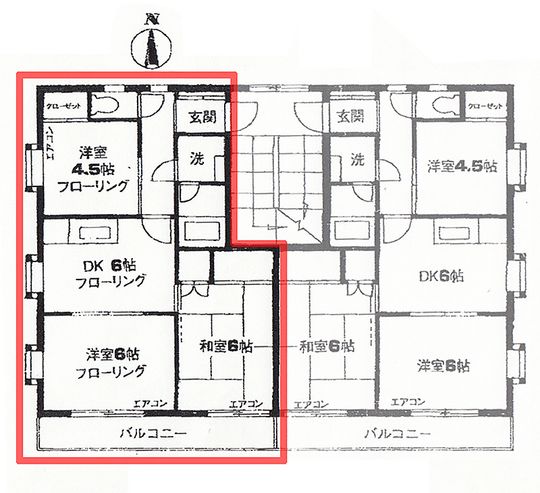 間取り図 - 【川口市】日当たり良好３ＤＫ　敷金礼金0円} - ルームシェアルームメイト