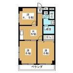 間取り図 - 値下げしました☆家賃39000円☆渋谷駅まで10分!女子限定募集☆学芸大学駅} - ルームシェアルームメイト