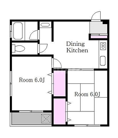 間取り図 - ☆吉祥寺駅徒歩３分 50,000円☆} - ルームシェアルームメイト
