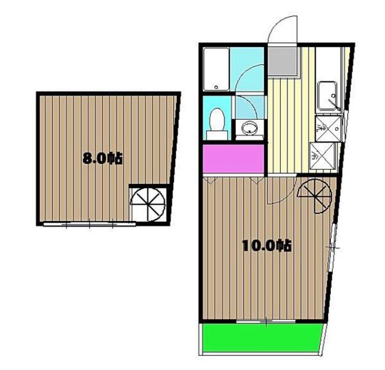 間取り図 - 吉祥寺徒歩8分} - ルームシェアルームメイト