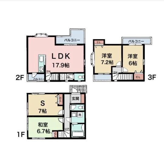 間取り図 - <外国人・ペット可>横浜鶴見の戸建ての個室＊住み込み清掃担当同時募集} - ルームシェアルームメイト