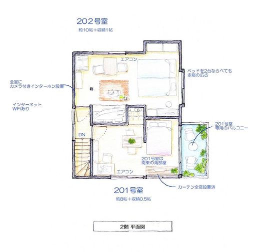 間取り図 - 金町駅　徒歩6分} - ルームシェアルームメイト