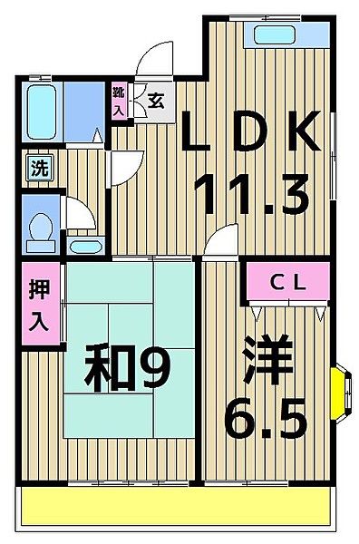 間取り図 - 西綾瀬　ルームシェア募集 43000円} - ルームシェアルームメイト