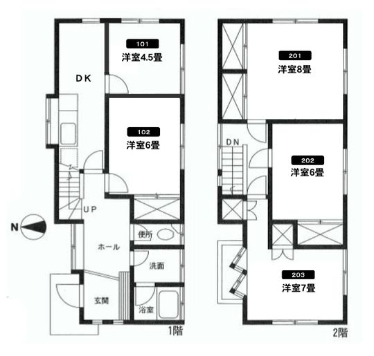 間取り図 - ★初月家賃23,500円～★北綾瀬（東京メトロ）・女性専用シェアハウス・空室募集中！！} - ルームシェアルームメイト
