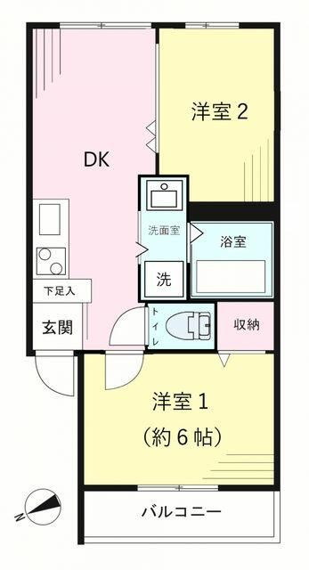 間取り図 - 山手線目白駅徒歩6分！学習院の裏手の低層マンション} - ルームシェアルームメイト