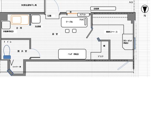 間取り図 - 神戸テラスハウス、必要なもの全てあります。} - ルームシェアルームメイト
