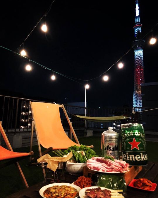 ベランダ - 浅草、スカイツリーを一望} - ルームシェアルームメイト