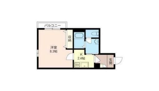 間取り図 - 【女性限定】【長期滞在】西新宿1DKのお部屋貸します} - ルームシェアルームメイト