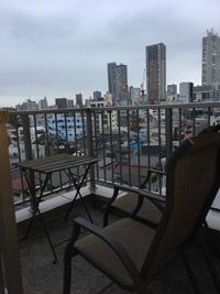 ベランダ - 駅近マンション最上階、螺旋階段のあるメゾネット} - ルームシェアルームメイト