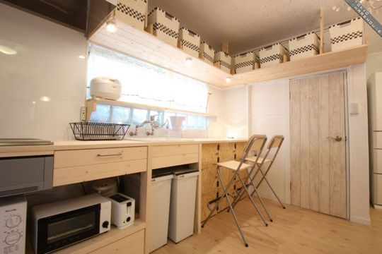 キッチン - 即入居OK!池袋2駅　☆wi-fi、水道光熱費込み【女性限定】} - ルームシェアルームメイト