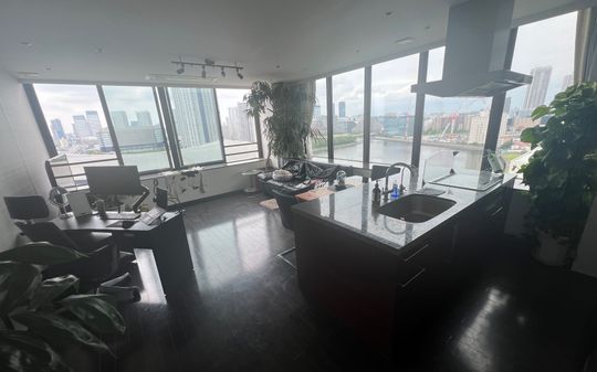 リビング - 高級タワマンに住んでみたい方、女性限定で1部屋貸します。} - ルームシェアルームメイト