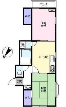 間取り図 - 駅まで13分→駅から新宿まで30分。物静かな落ち着いた場所。家賃+光熱費込みの4万5千円希望} - ルームシェアルームメイト