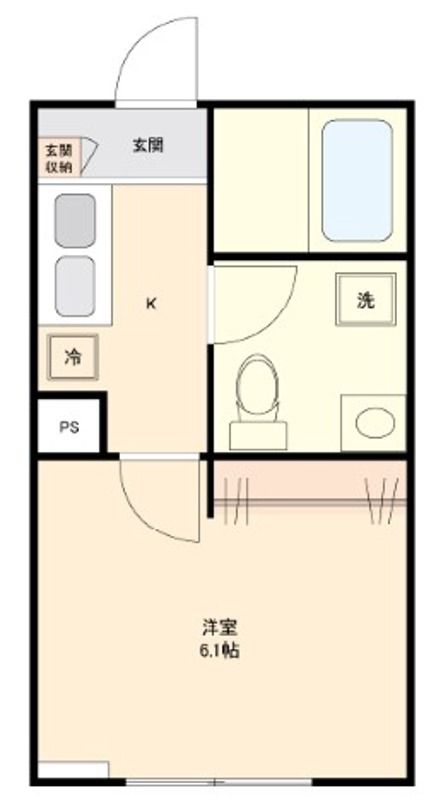 キッチン - ✨ 鴻巣市 1K アパート賃貸！} - ルームシェアルームメイト