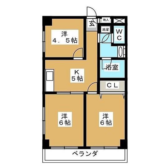 間取り図 - 学芸大学 女性限定} - ルームシェアルームメイト