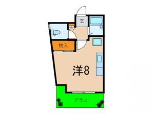 間取り図 - 東京都　二子玉川　駅近物件} - ルームシェアルームメイト