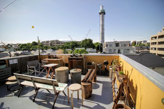 ベランダ - 【シェアハウス moon room 高井戸】} - ルームシェアルームメイト